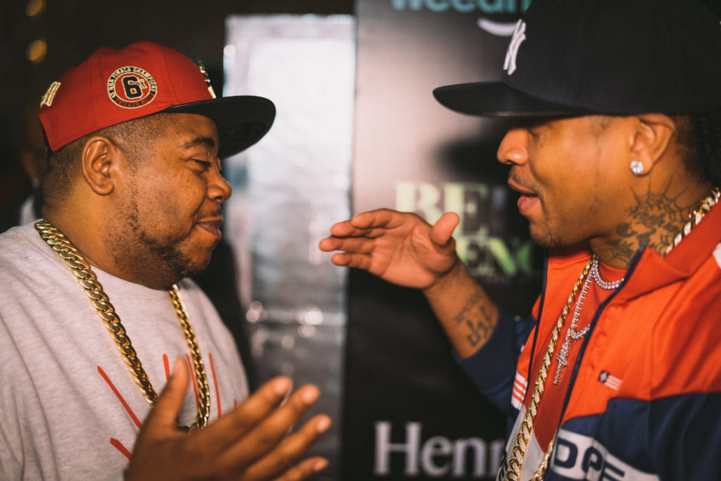 Twista and Allen Iverson at The Allen Iverson All-Star Experience