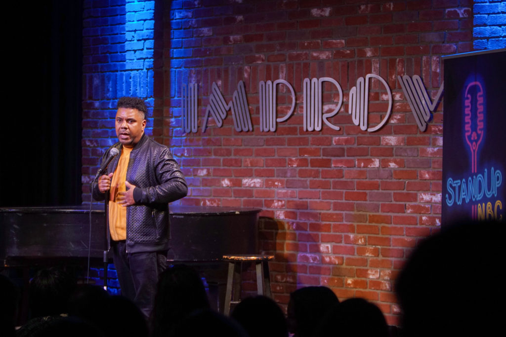 NBCUNIVERSAL EVENTS -- NBC TIPS Initiative - Standup NBC -- Pictured: (l-r) Orlando Leyba at The Hollywood Improv Club, Los Angeles, CA Wednesday, December 5th, 2018 -- (Photo by: Oscar Moreno/NBC)