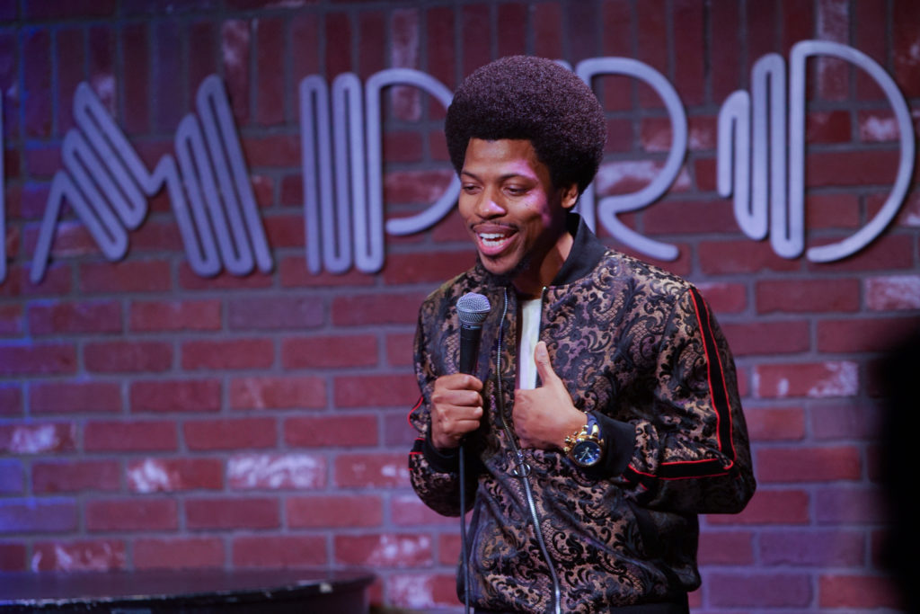 NBCUNIVERSAL EVENTS -- NBC TIPS Initiative - Standup NBC -- Pictured: (l-r) Mike E. Winfield at The Hollywood Improv Club, Los Angeles, CA Wednesday, December 5th, 2018 -- (Photo by: Oscar Moreno/NBC)