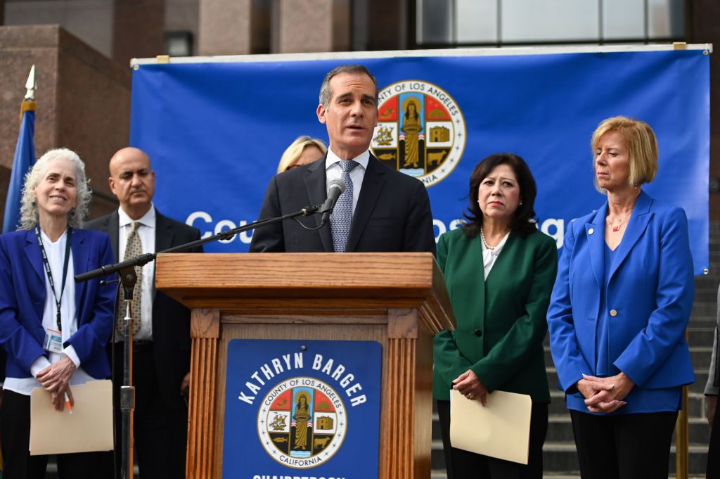 Los Angeles Mayor Eric Garcetti, mass death, quarantine