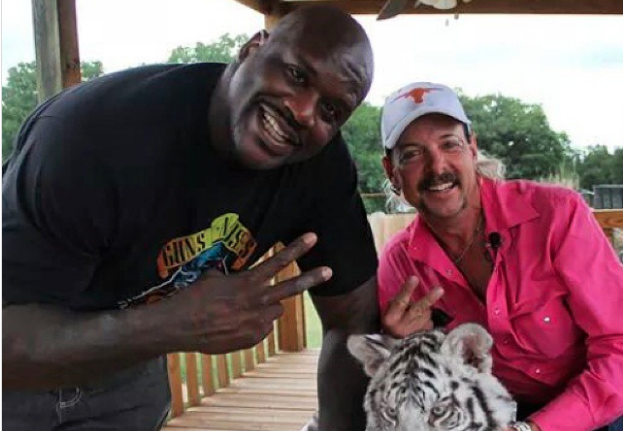 Shaquille O'Neal, Tiger King, Joe Exotic, friendship