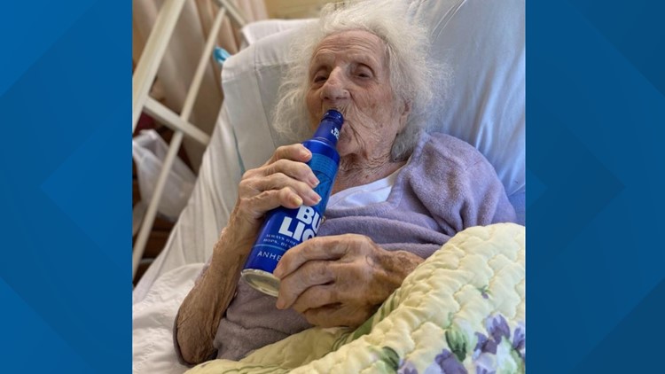 103-Year-Old Woman Celebrates COVID-19 Recovery With Cold Beer