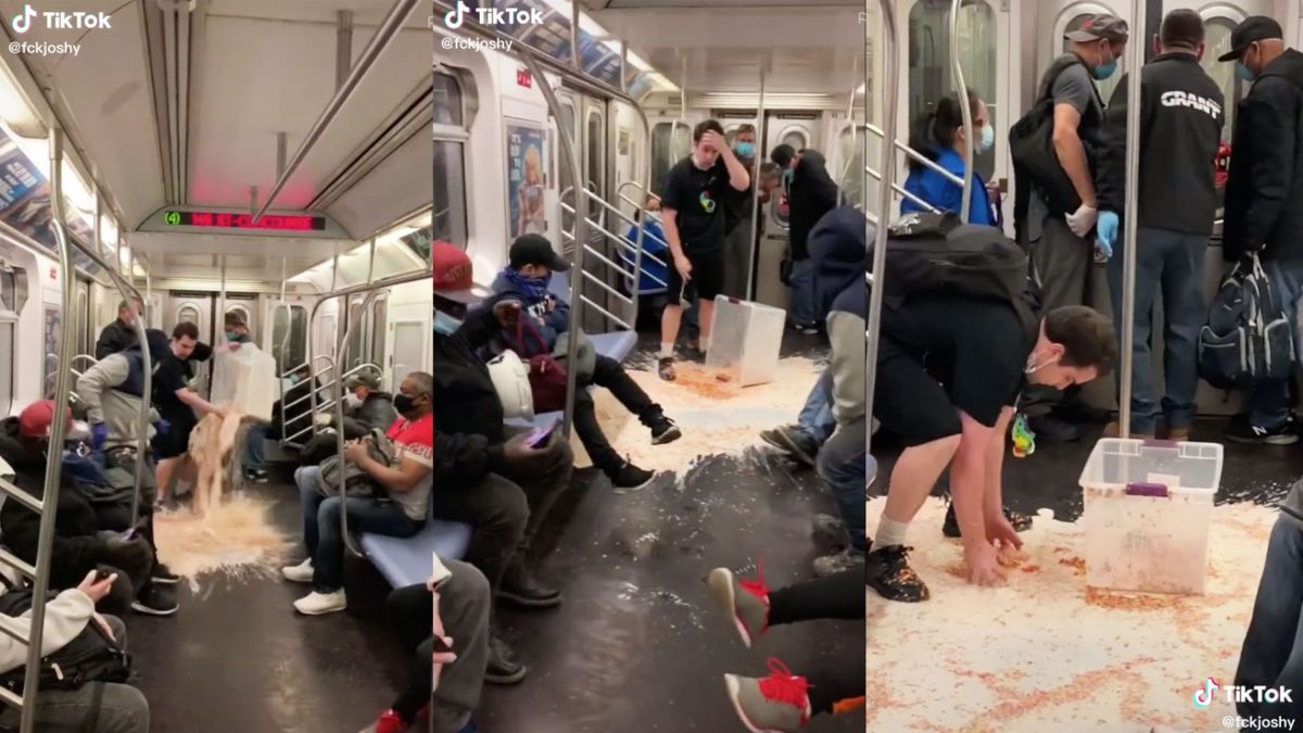 TikTok Prankster Slammed By MTA For Trashing Train, NYPD Investigating