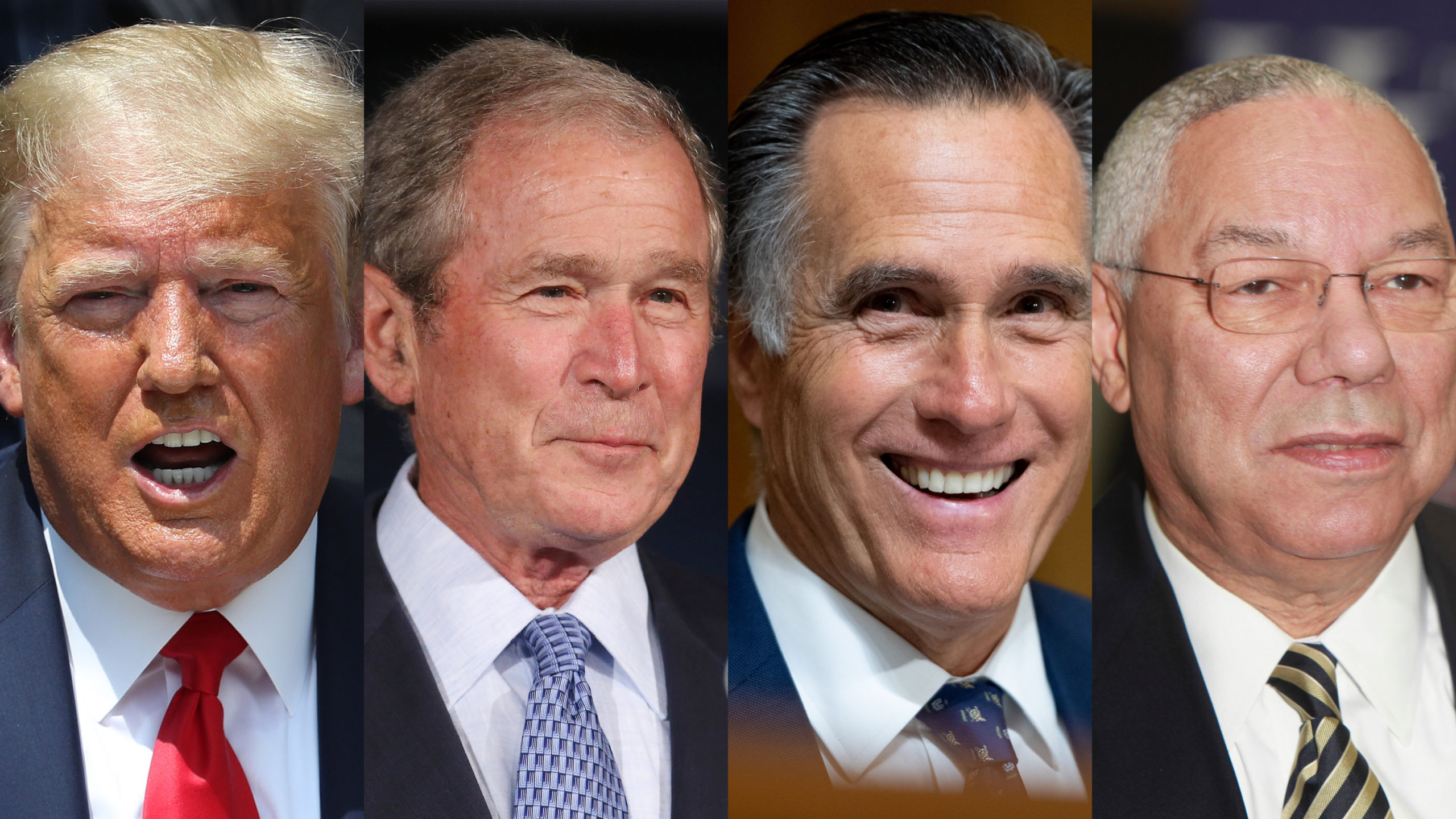 Republican Leaders George W. Bush, Mitt Romney & Colin Powell Won't Support Trump In 2020