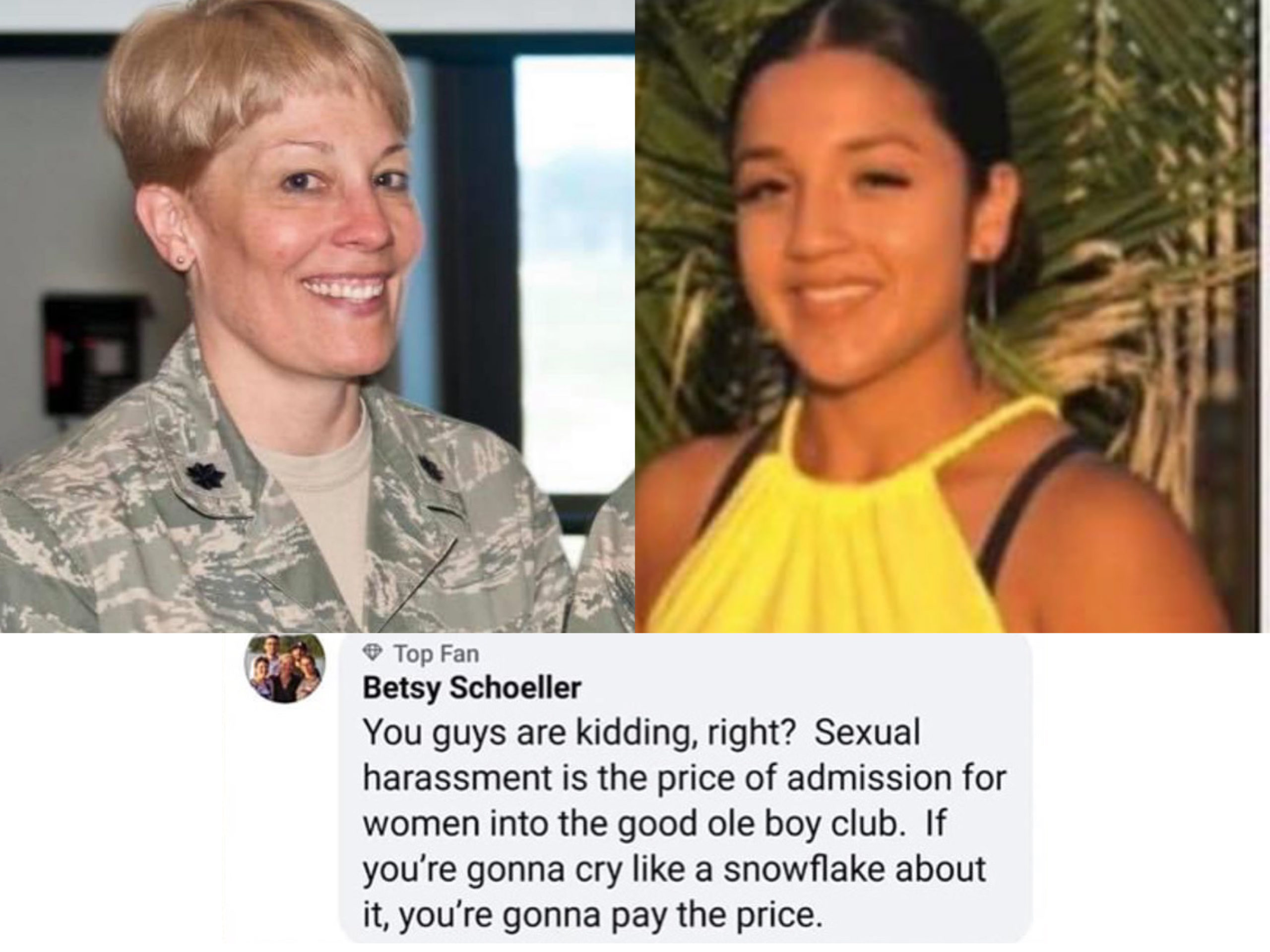 Female Air Force Lt Betsy Schoeller Slammed For Saying Vanessa