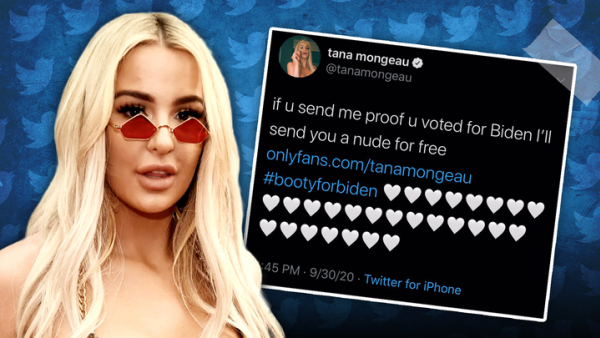 YouTuber Tana Mongeau Loses Verification After Possibly Breaking Law By Offering Free Nudes For Biden Votes