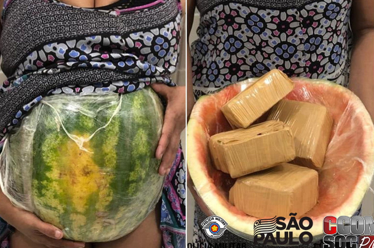 Brazilian Woman Arrested After Using Watermelon As Baby Bump To Smuggle Cocaine