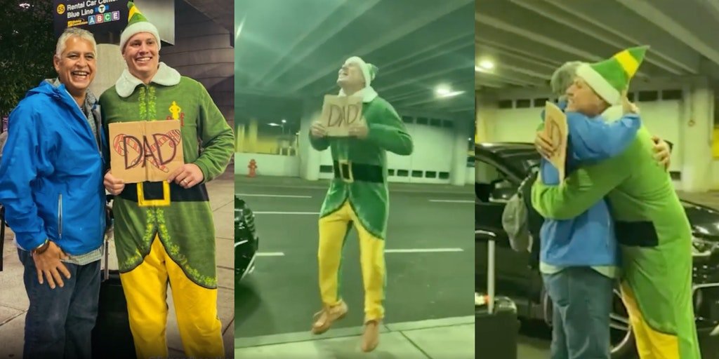 43-Year-Old Maine Man Dresses As Buddy The Elf To Meet His Biological Dad