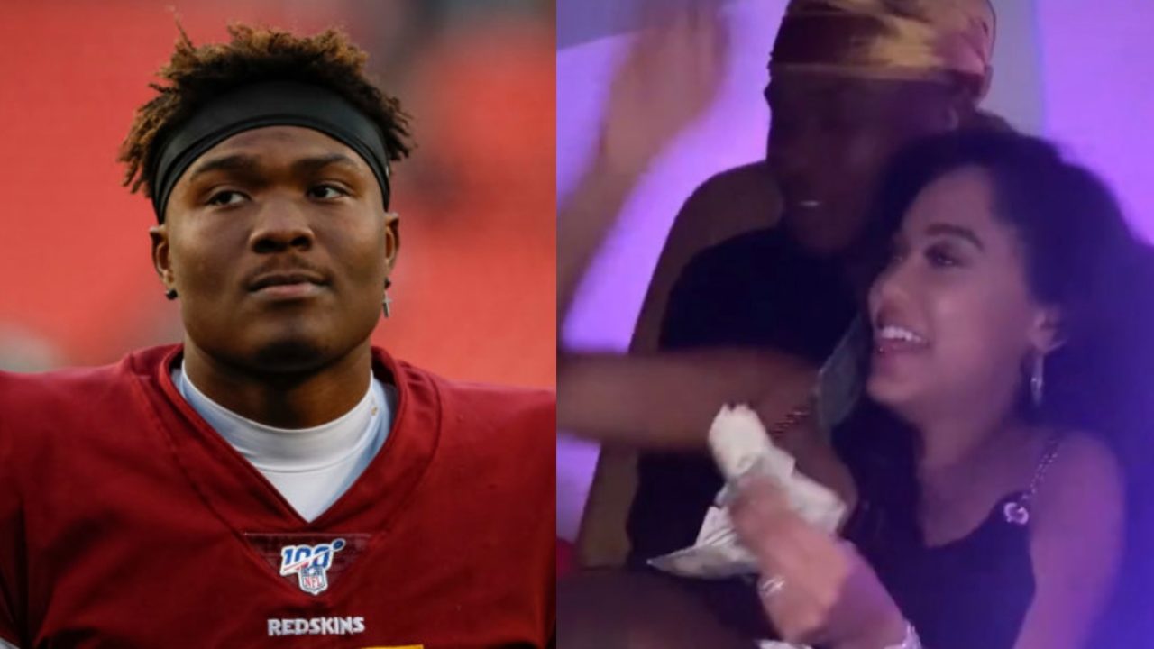 Washington QB Dwayne Haskins apologizes after partying maskless in strip  club after loss 