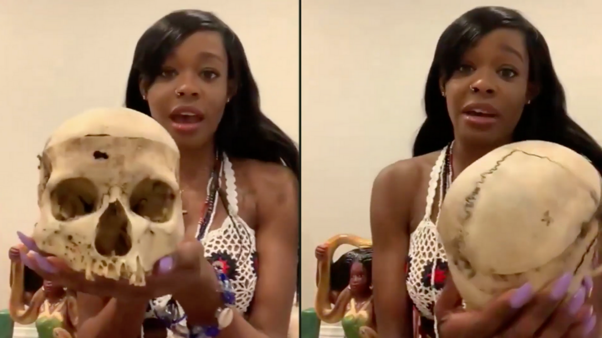 Azealia Banks Flaunts Skull Of 6-Year-Old Girl & Reiterates She Boiled Dead Cat For Taxidermy