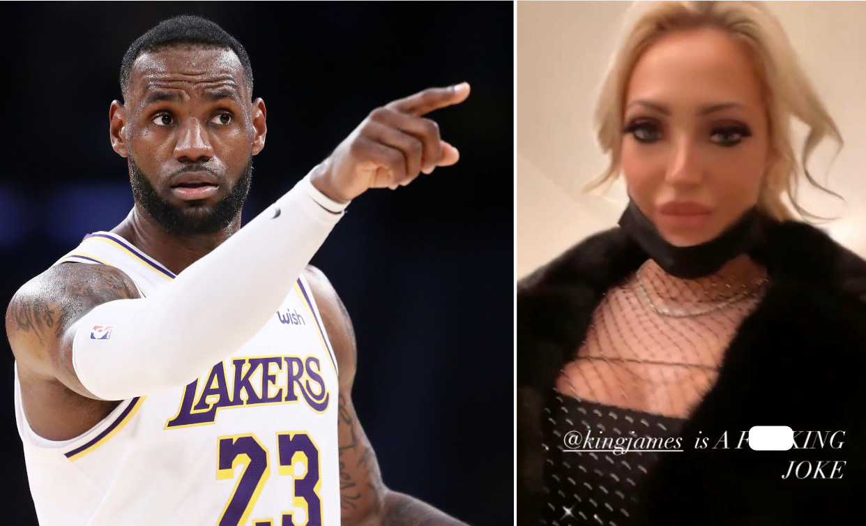 LeBron James Heckled By Woman And Her Husband, Woman Calls LBJ A F***ing Loser