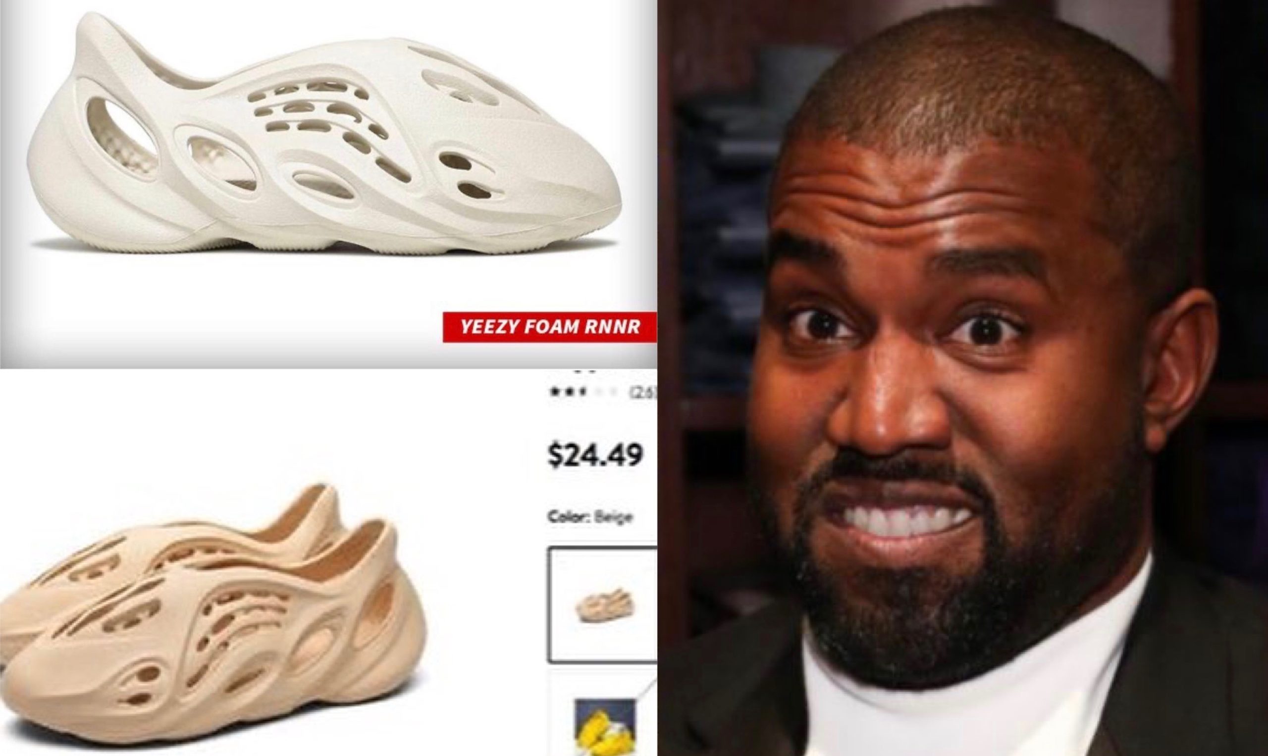 Walmart Responds To Kanye West & Yeezy Claim That They Ripped Off Foam ...