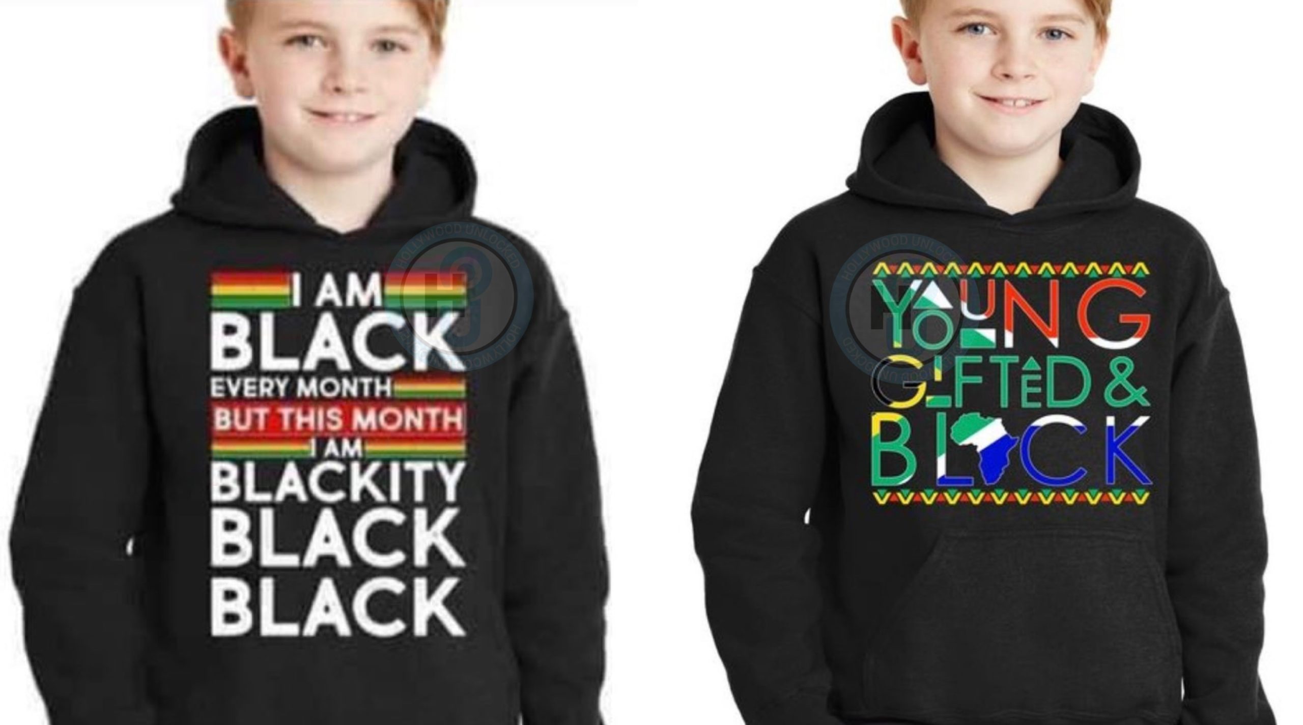 Clothing Site Tee Shirt Palace Under Fire Over White Boys Modeling Black History Month Hoodies & T-Shirts: I'm Blackity Black Black