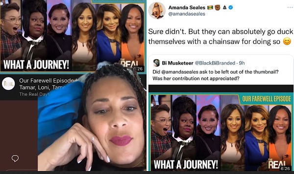 Amanda Seales Reacts To 'The Real' Snubbing Her In Farewell Episode: 'They Can Absolutely Go Duck Themselves With A Chainsaw'
