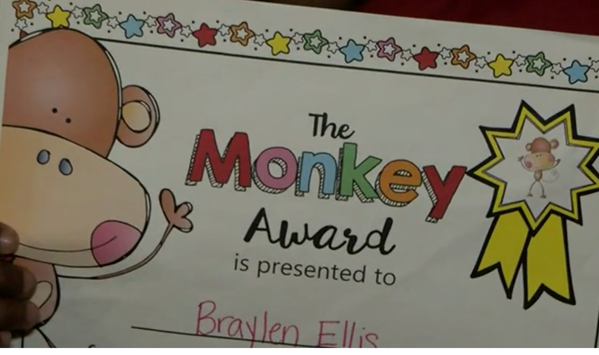 mississippi prek student gets monkey award