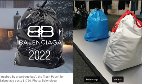 Balenciaga is blasted for selling £1,470 'trash pouches