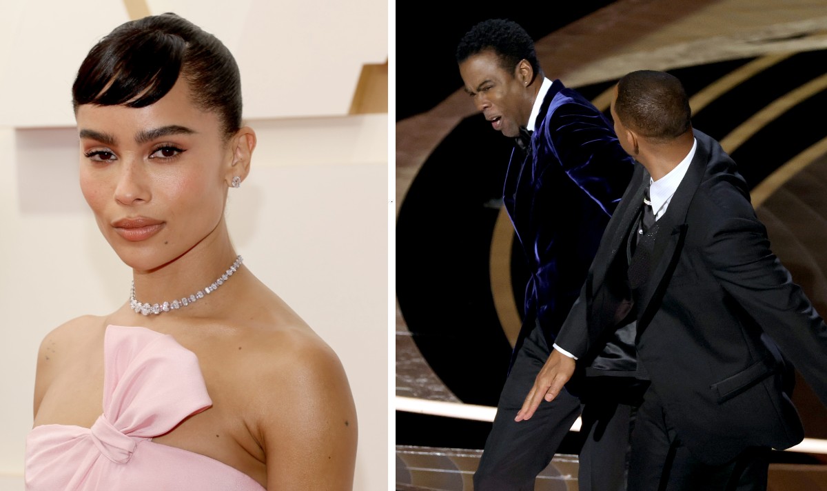 zoe kravitz will smith oscars slap chris rock