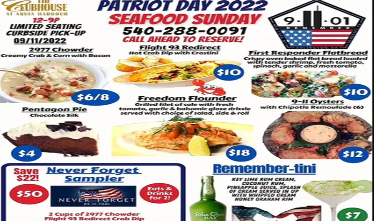 Virginia Country Cliub Issues Apology After Releasing 9/11-Themed Menu ...