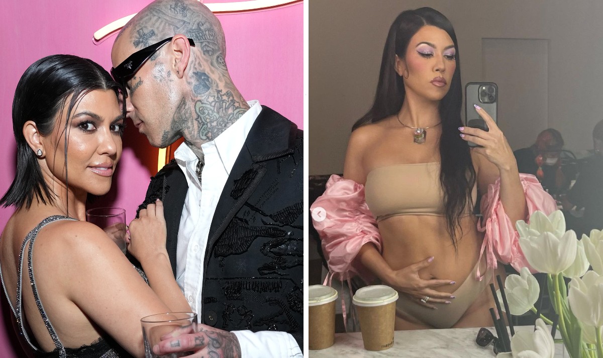 kourtney kardashian pregnant travis barker