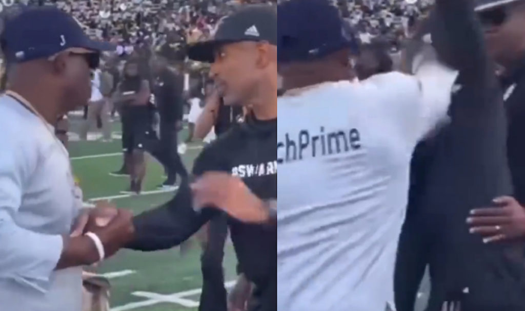 Deion Sanders Snubbed & Shoved By Eddie Robinson Jr. At End Of Jackson