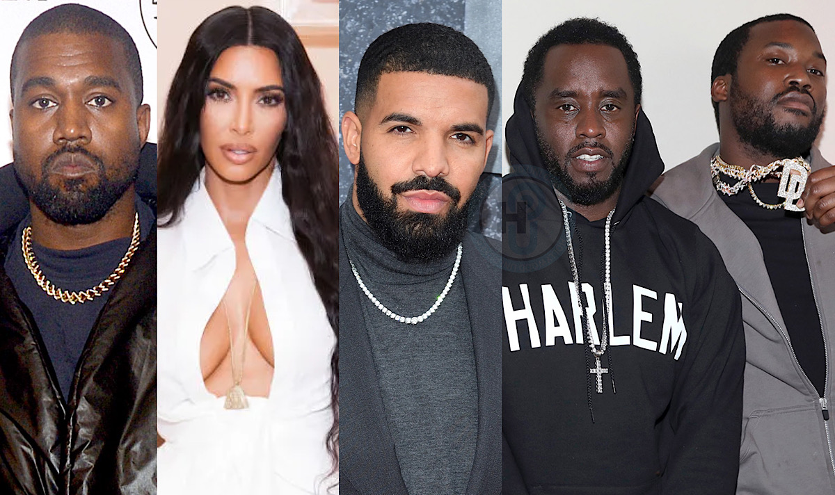 Kanye West Airs Out Kim Kardashian & Family, Drake, Meek Mill, Diddy & Talks Anti-Semitic Backlash On 'Drink Champs'