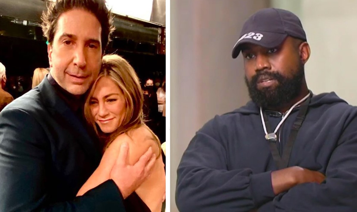 kanye west jennifer aniston friends david schwimmer