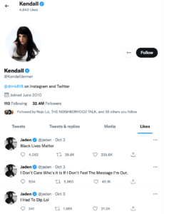 Kendall Jenner Quietly Supports Jaden Smith Walking Out Of Kanye West's