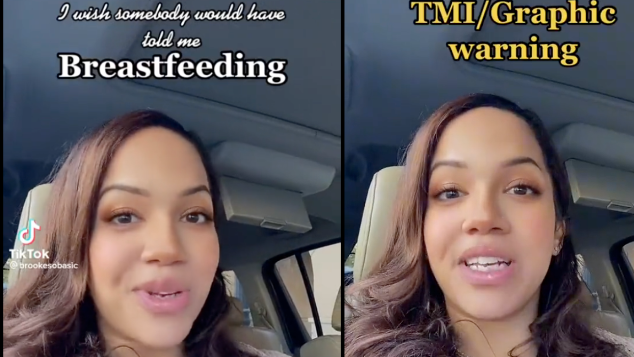 TikToker explains how her nipple fell off whilst breastfeeding