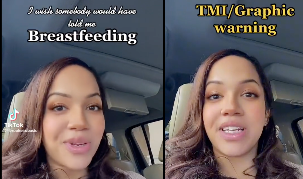 TikToker explains how her nipple fell off whilst breastfeeding