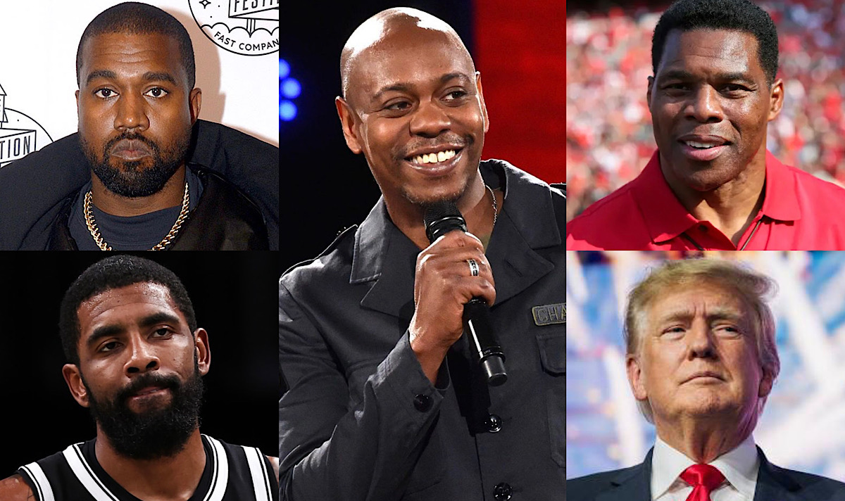 Dave Chappelle Jokes About Kanye West & Kyrie Irving’s Anti-Semitism; & Talks Herschel Walker & Donald Trump On 'SNL'