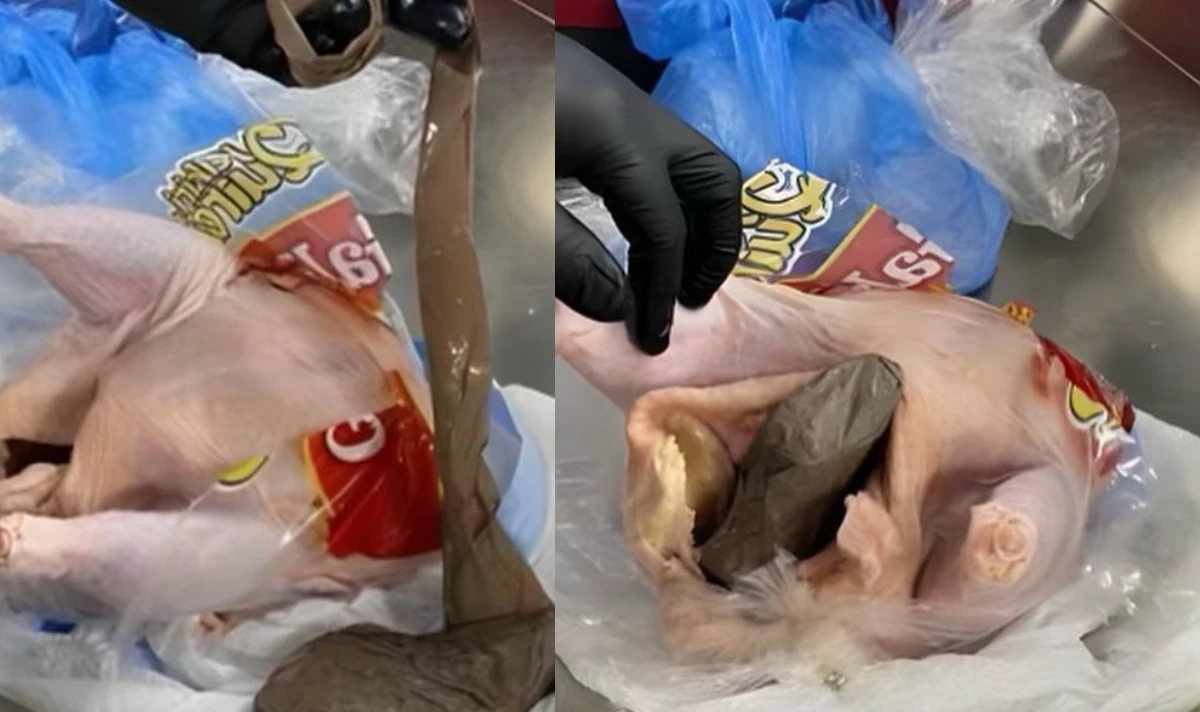 TSA agents find gun wrapped in raw chicken