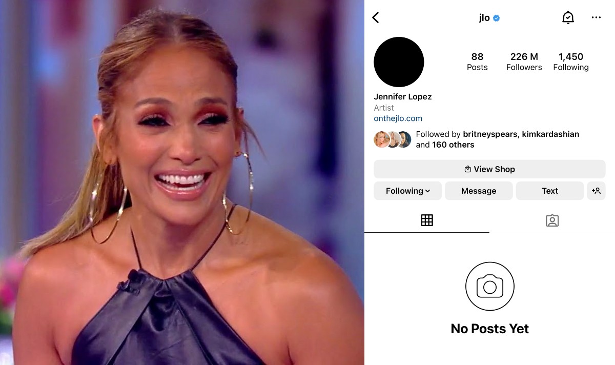 jennifer lopez blackout social media