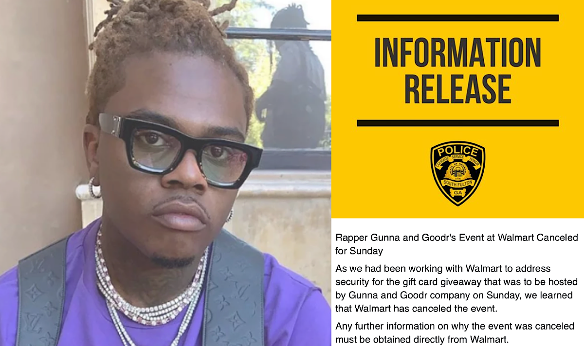 Walmart Cancels Gunna's 5th Annual $100K Christmas Gift Card Giveaway Upon His Release From Jail, Event Was Sold-Out