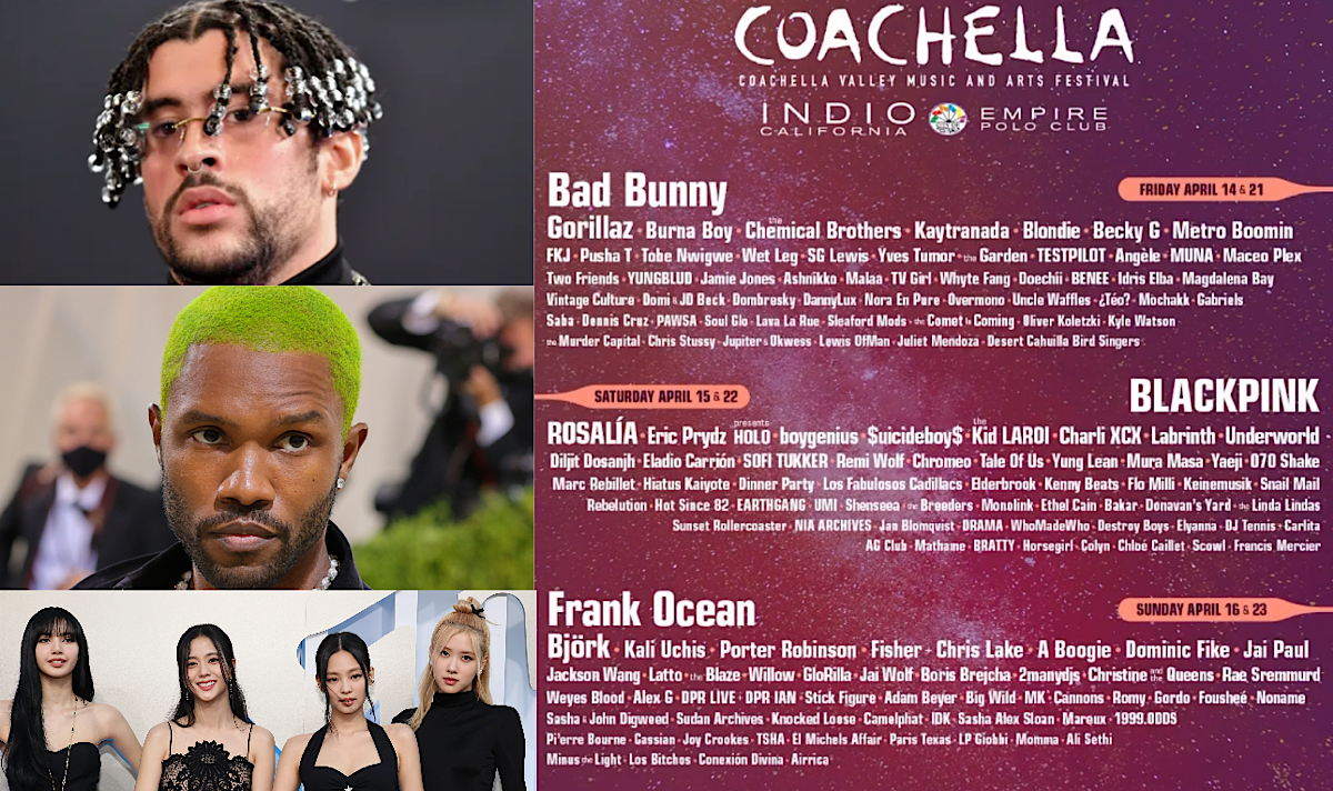 Is It Giving? Coachella 2023 Lineup Announced With Bad Bunny, Frank Ocean & BlackPink Headlining