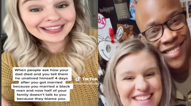 Woman reveals her father ended his life over interracial wedding