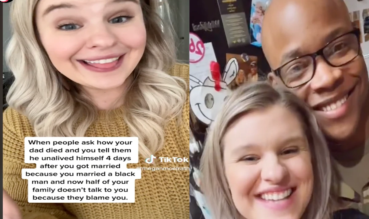 Woman reveals her father ended his life over interracial wedding