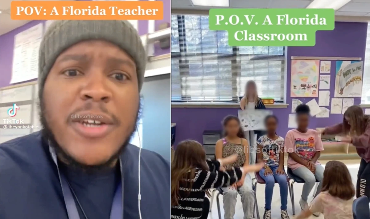 Florida teacher faces backlash after white students bow to black students