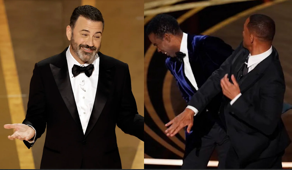 2023 Oscars Host Jimmy Kimmel Jokes About The Will Smith & Chris Rock