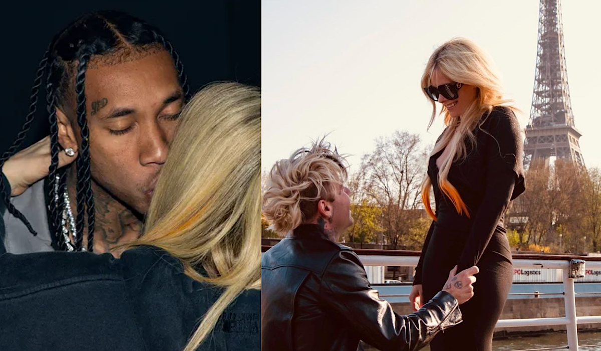 Tyga & Avril Lavigne Seemingly Confirm Relationship With Romantic Kiss In Paris — The Same City Her Ex-Fiancé Proposed In A Year Ago