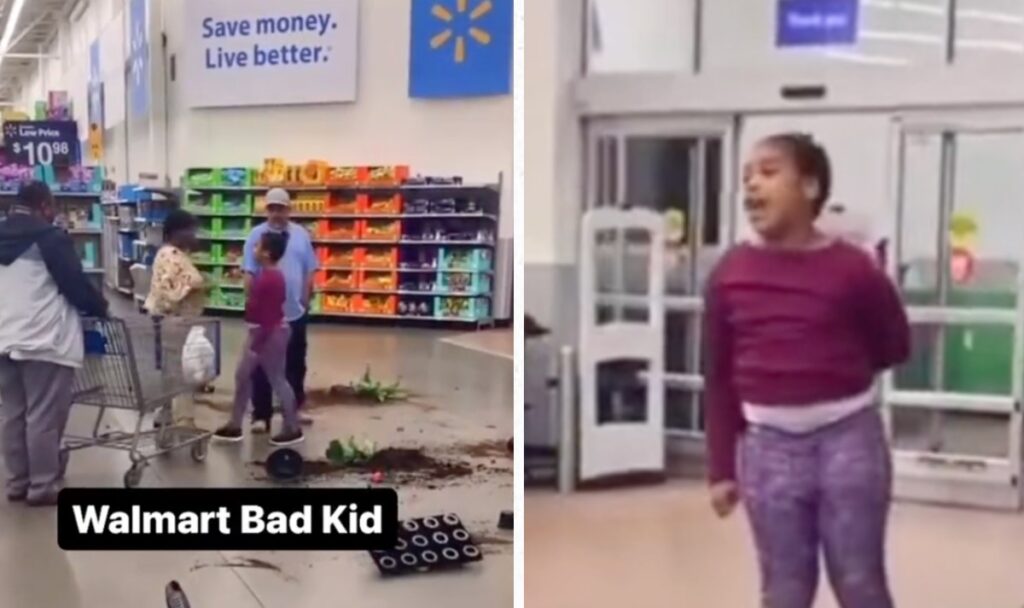 Social Media Reacts To Young Girl Misbehaving At Walmart As She ...