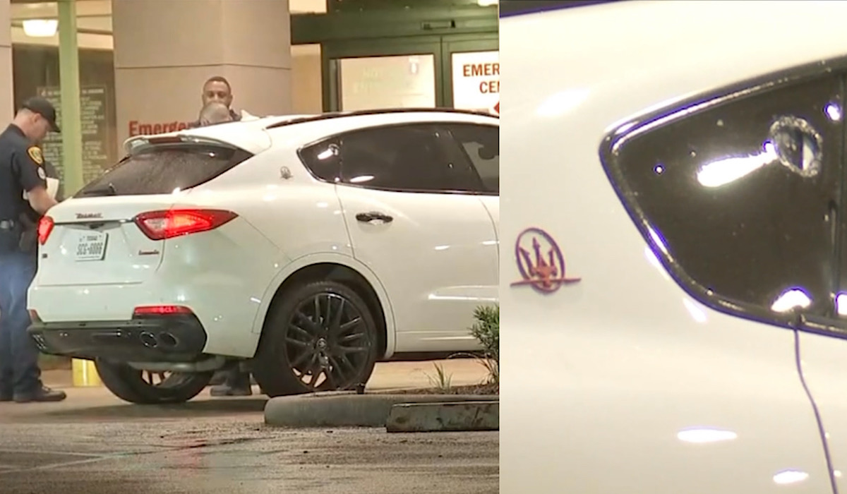 Houston Man, Who Was Shot At A Red Light After Confrontation With Strip Club Dancer, Pulls Up To Hospital In A Shot-Up Maserati