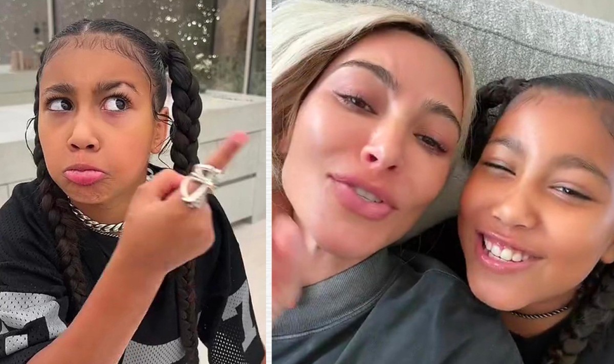 north west kim kardashian tiktok