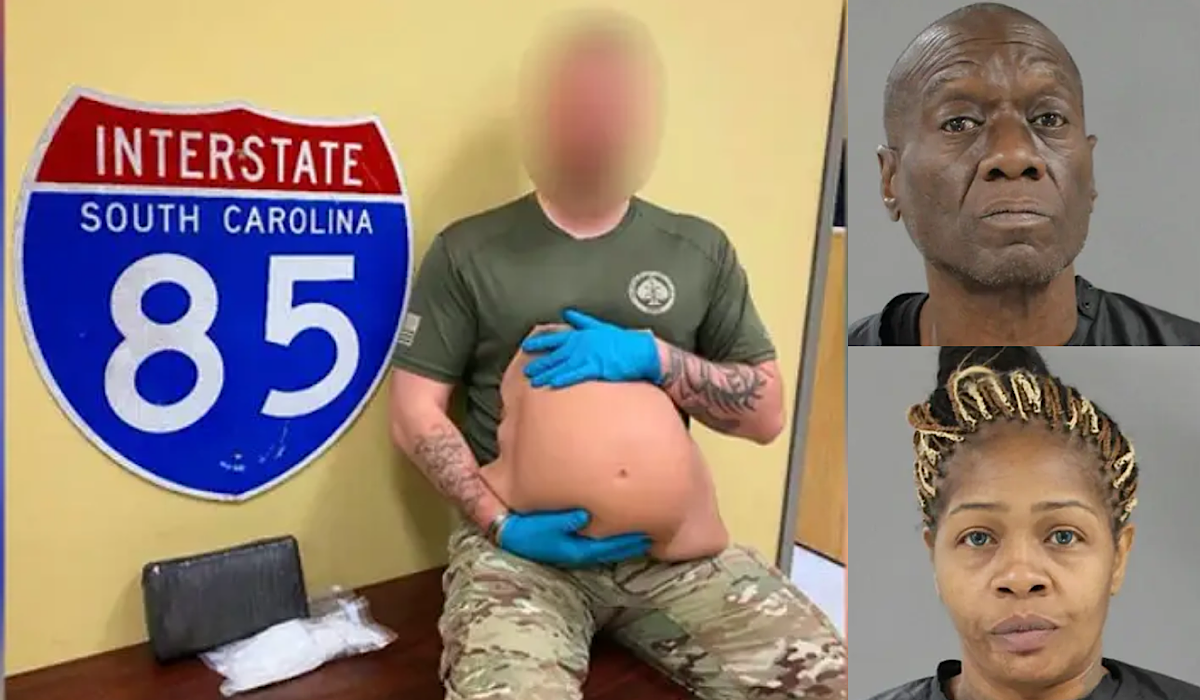 Two suspects Charged With Drug Trafficking In South Carolina After 3 Pounds Of Cocaine Falls Out Of Womans Fake Pregnant Belly