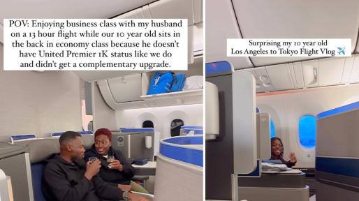 Travel Influencer Gets Slammed Online After Upgrading She And Her Husbands Seats To Business Class, Leaving Her 10-Year-Old Son In Economy