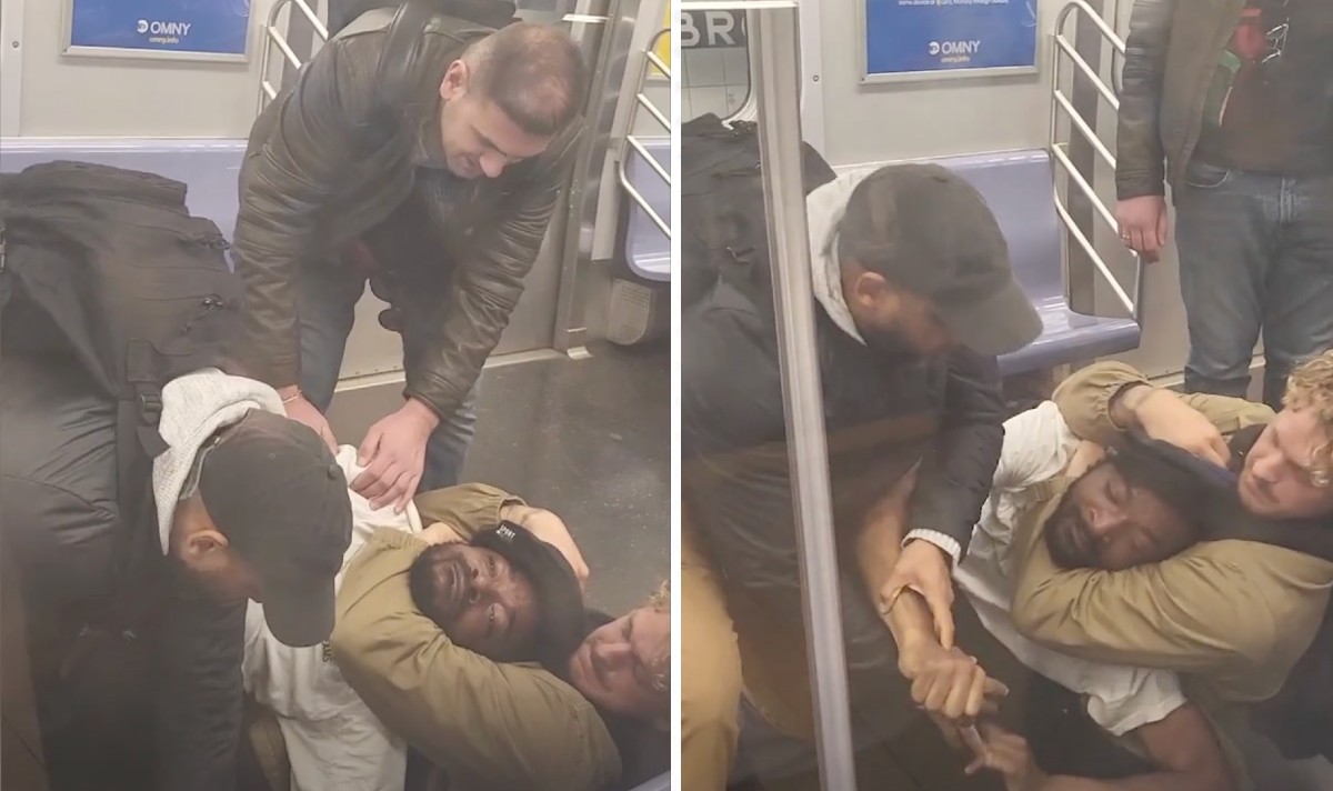 man chokehold new york subway