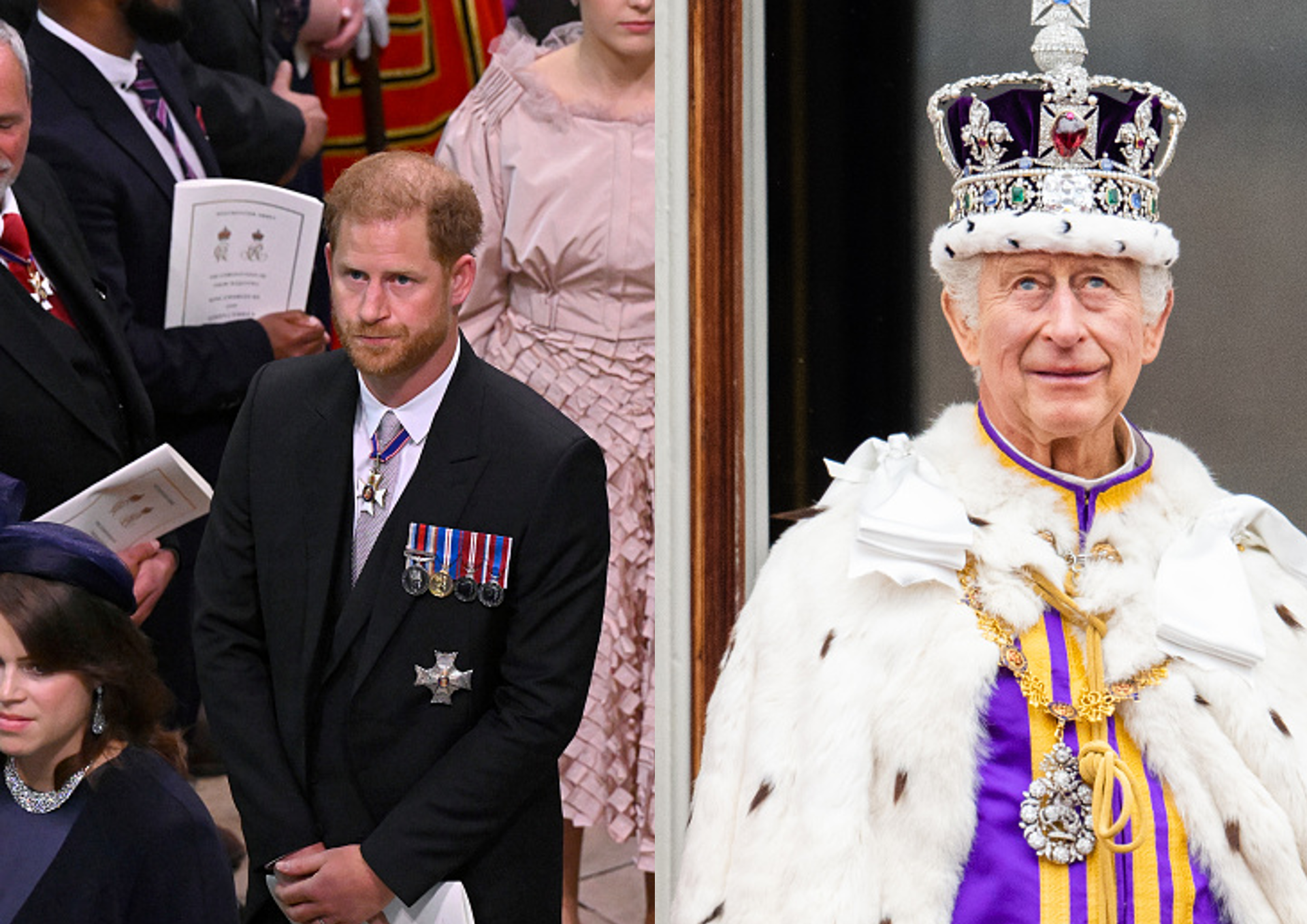 prince harry leaves an hour after prince charles coronation