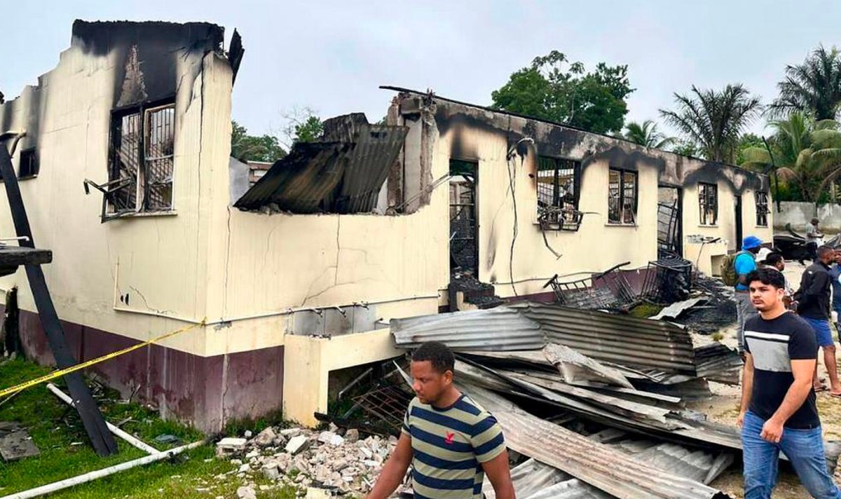 school fire guyana