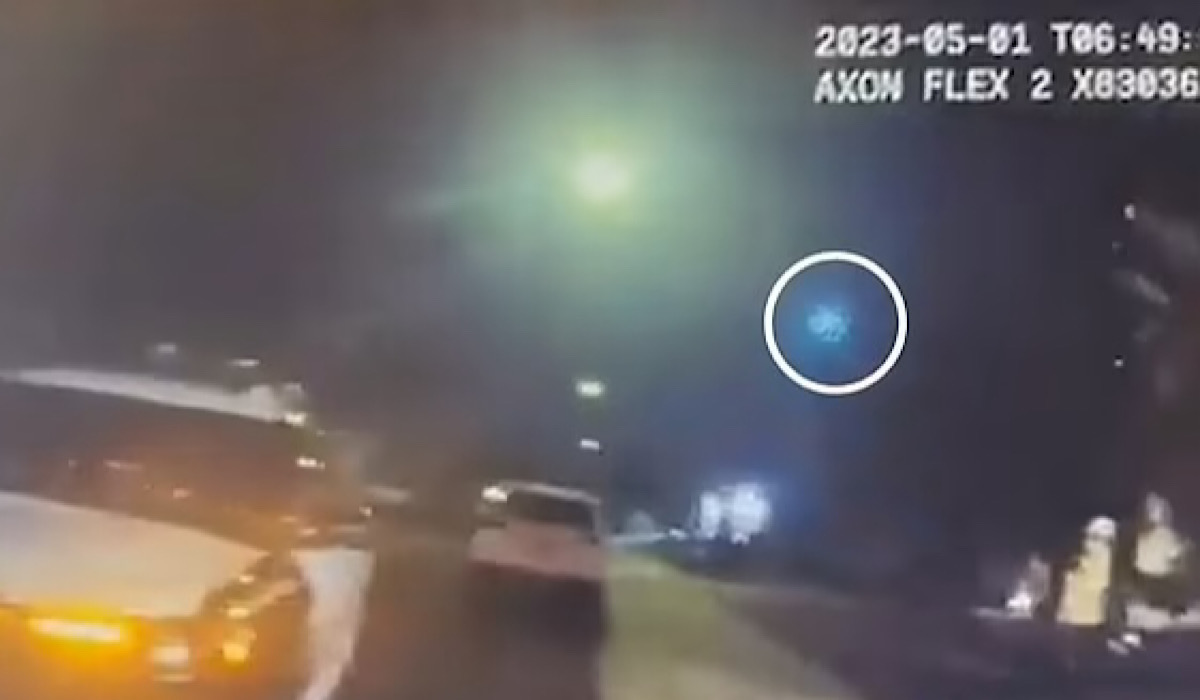 Las Vegas Police Body Cam Captures Suspected UFO Falling From Sky, Hours Later Family Complains Of Aliens In Backyard