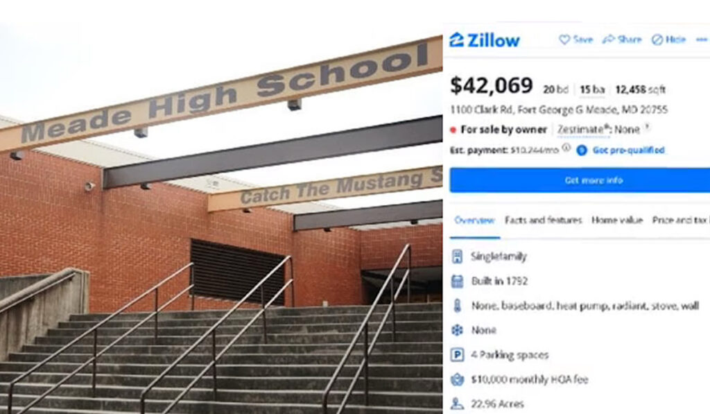 Suspected Senior Prank Finds Students Listing Their Maryland High School For Sale On Zillow For $42,000