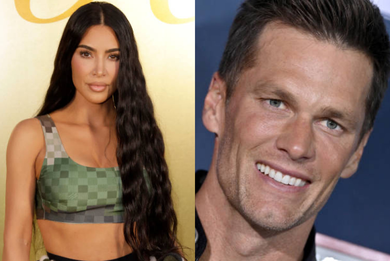 Source Claims Tom Brady & Kim Kardashian Are Just 'Friends' Despite Rumors Of Them Flirting At Michael Rubin Party